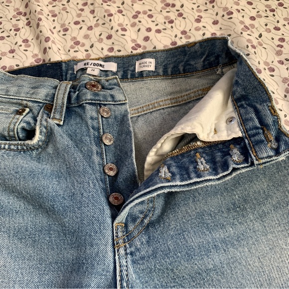 RE/DONE Originals 70s Stove Pipe Jeans size 24 - Picture 4 of 14